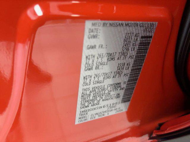 new 2025 Nissan Frontier car, priced at $49,991