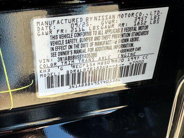 new 2025 Nissan Sentra car, priced at $20,491