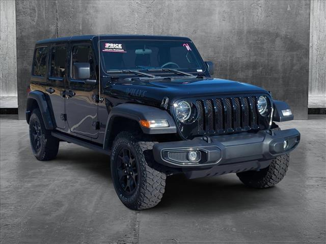 used 2021 Jeep Wrangler car, priced at $32,378