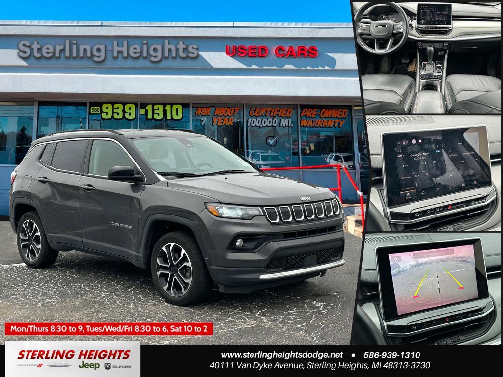 used 2022 Jeep Compass car, priced at $21,995