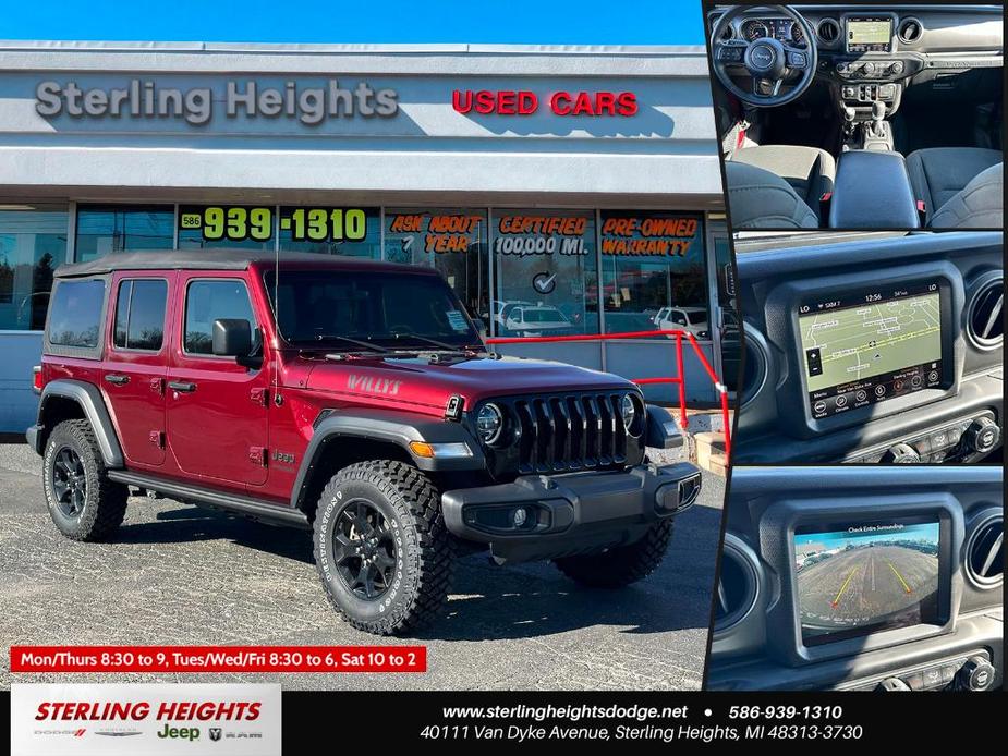 used 2021 Jeep Wrangler Unlimited car, priced at $33,995