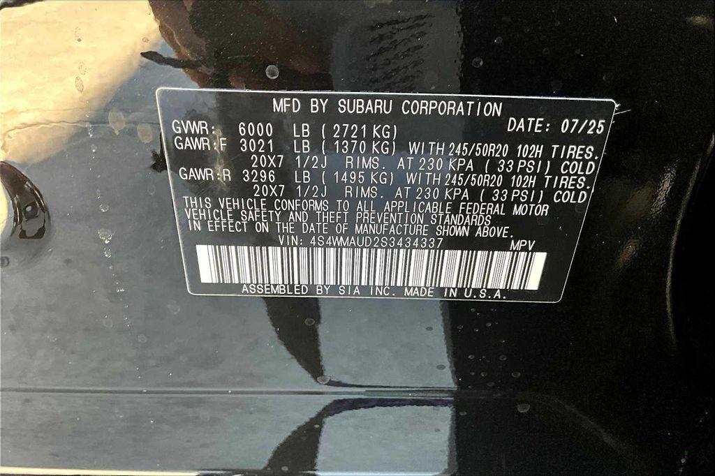 new 2025 Subaru Ascent car, priced at $47,803