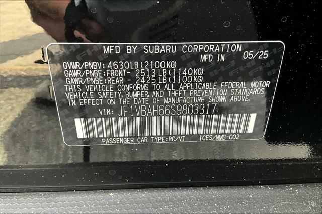 new 2025 Subaru WRX car, priced at $41,711