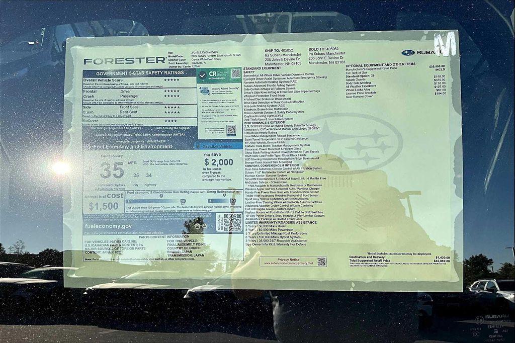 new 2025 Subaru Forester Hybrid car, priced at $38,233