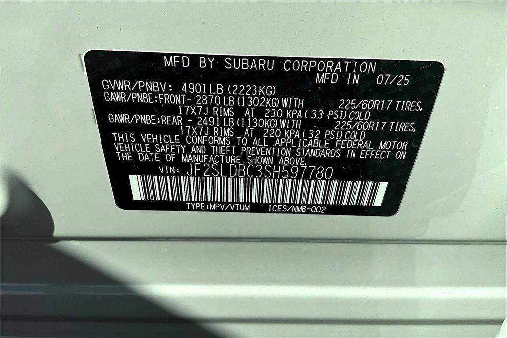 new 2025 Subaru Forester car, priced at $32,111