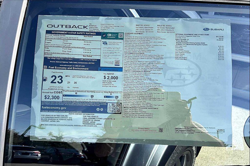 new 2025 Subaru Outback car, priced at $42,361
