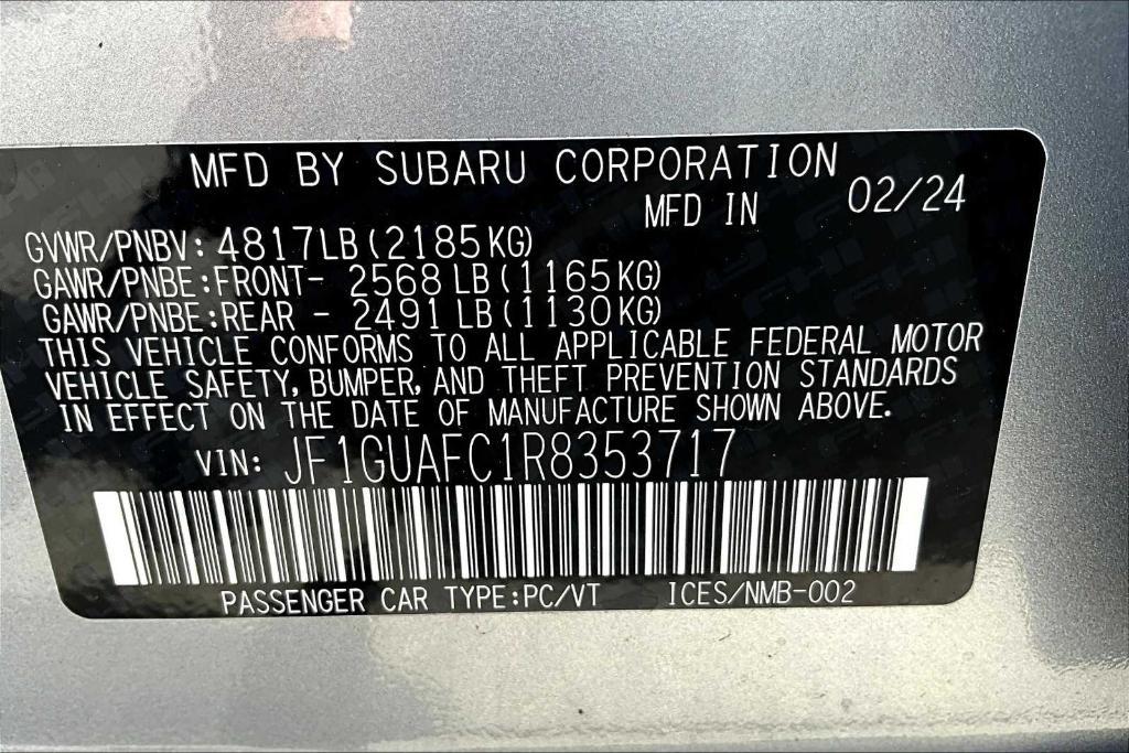new 2024 Subaru Impreza car, priced at $24,869