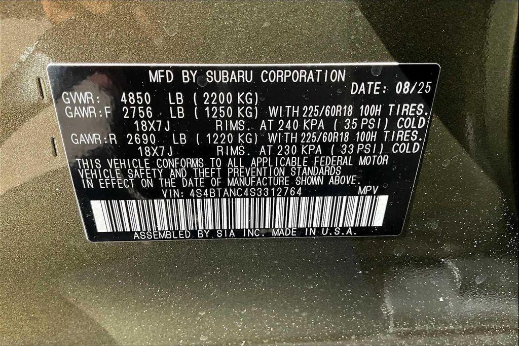 new 2025 Subaru Outback car, priced at $38,201