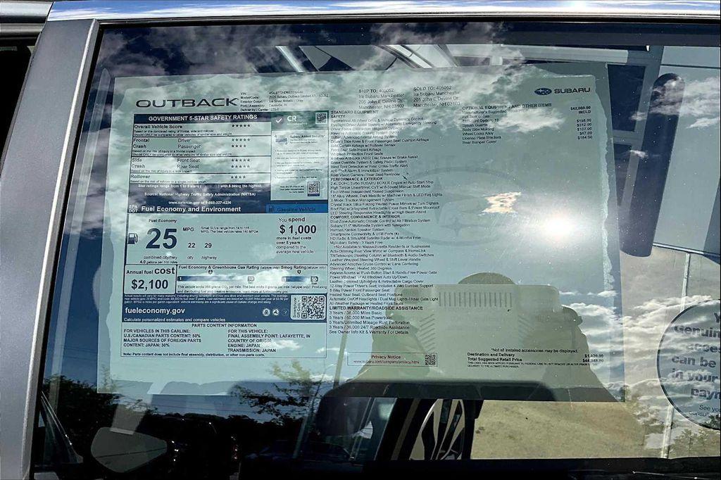 new 2025 Subaru Outback car, priced at $40,255