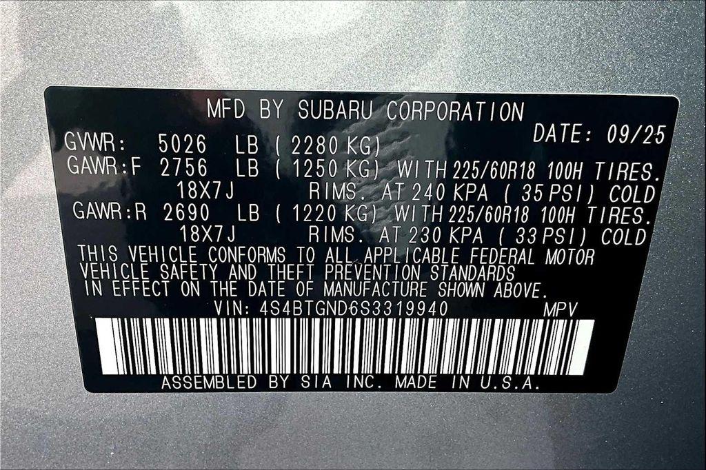 new 2025 Subaru Outback car, priced at $40,255