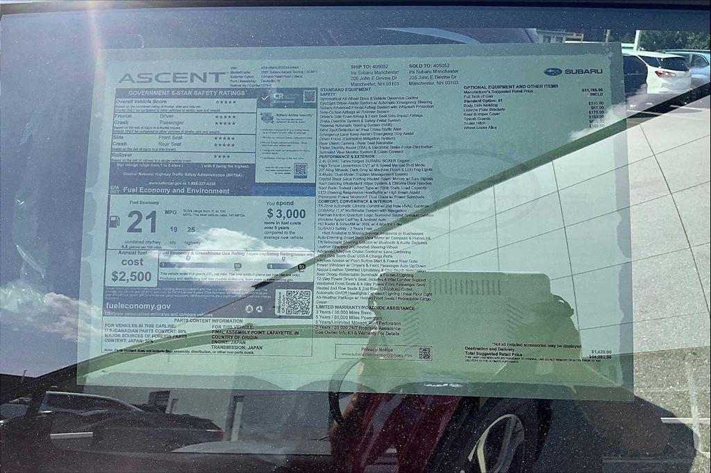 new 2025 Subaru Ascent car, priced at $48,453