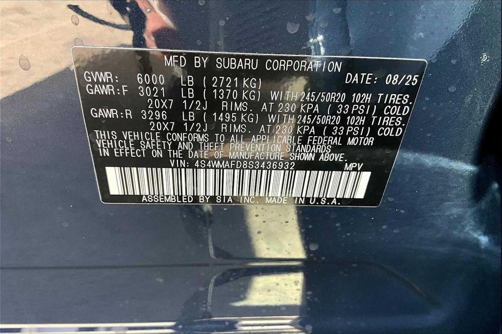 new 2025 Subaru Ascent car, priced at $41,555