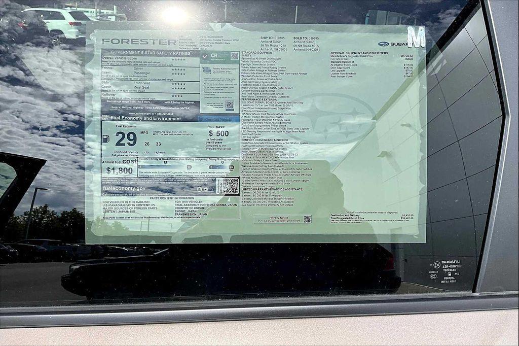 new 2025 Subaru Forester car, priced at $32,325