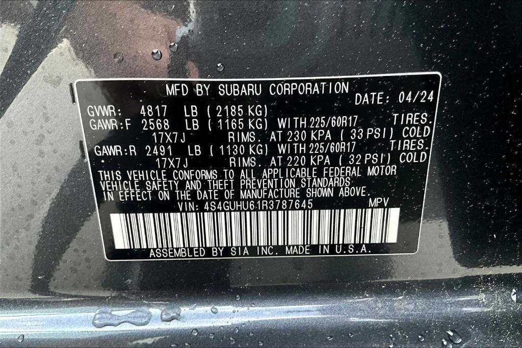 new 2024 Subaru Crosstrek car, priced at $32,490