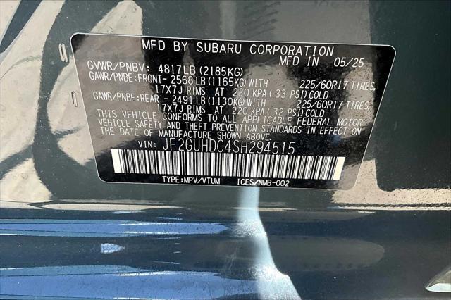 new 2025 Subaru Crosstrek car, priced at $30,710