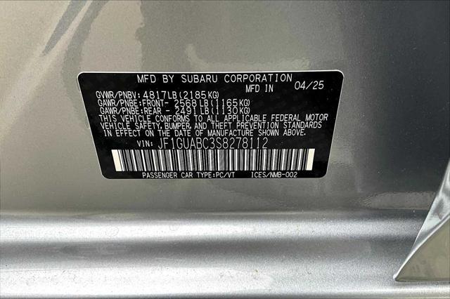 new 2025 Subaru Impreza car, priced at $24,398