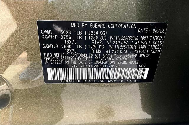 new 2025 Subaru Outback car, priced at $44,231