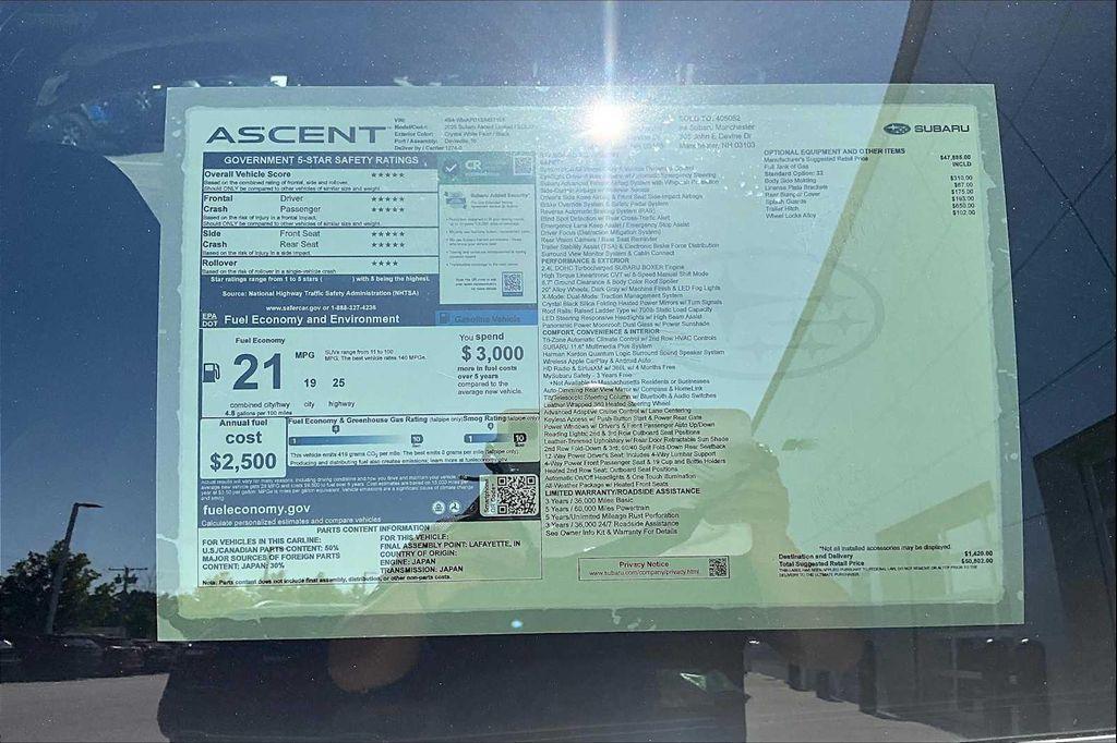 new 2025 Subaru Ascent car, priced at $45,564