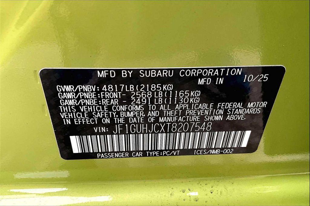 new 2026 Subaru Impreza car, priced at $33,531