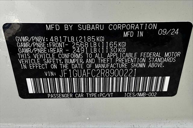 new 2024 Subaru Impreza car, priced at $25,599