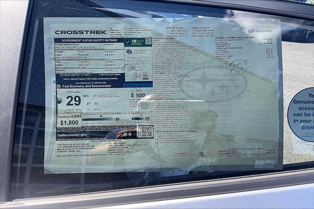 new 2025 Subaru Crosstrek car, priced at $33,437