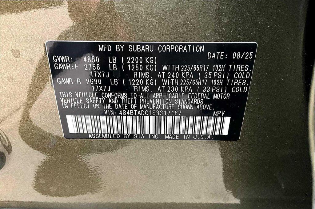 new 2025 Subaru Outback car, priced at $36,748