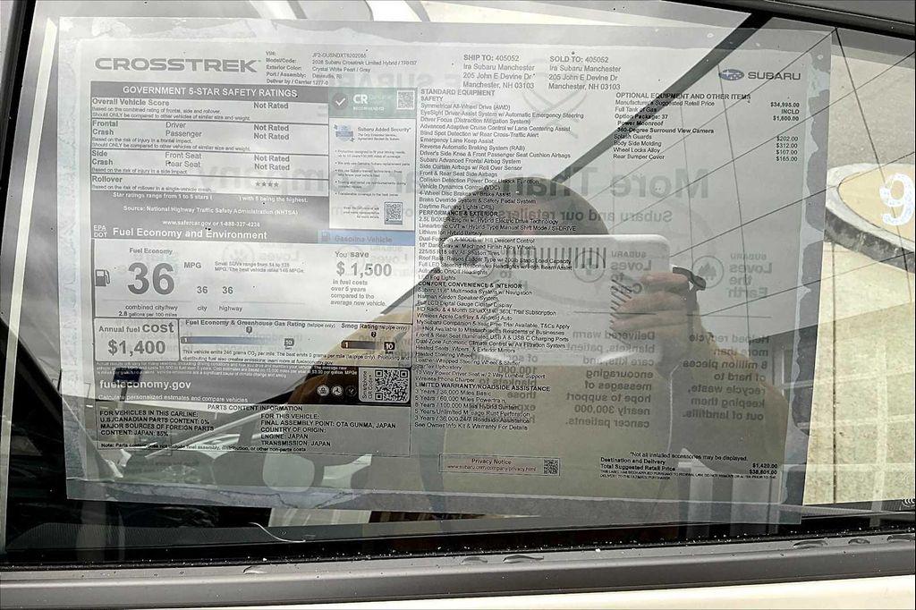 new 2026 Subaru Crosstrek Hybrid car, priced at $38,801