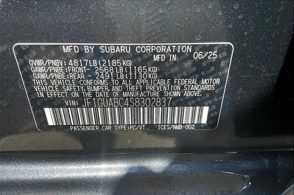 new 2025 Subaru Impreza car, priced at $24,261