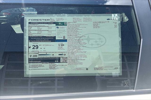 new 2025 Subaru Forester car, priced at $36,714