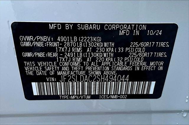 new 2025 Subaru Forester car, priced at $28,500