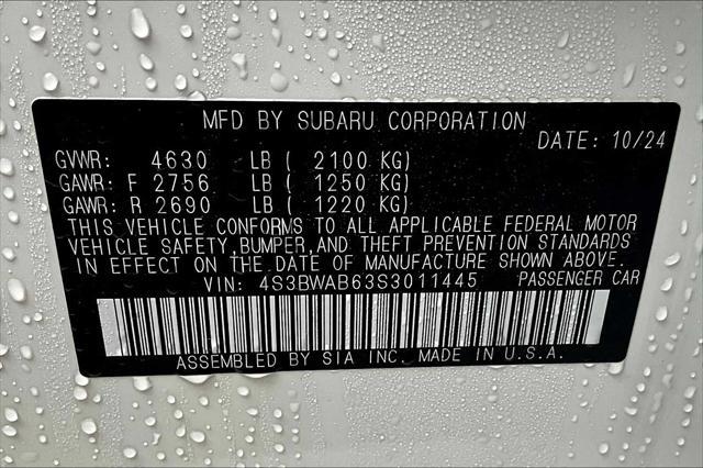 new 2025 Subaru Legacy car, priced at $24,792