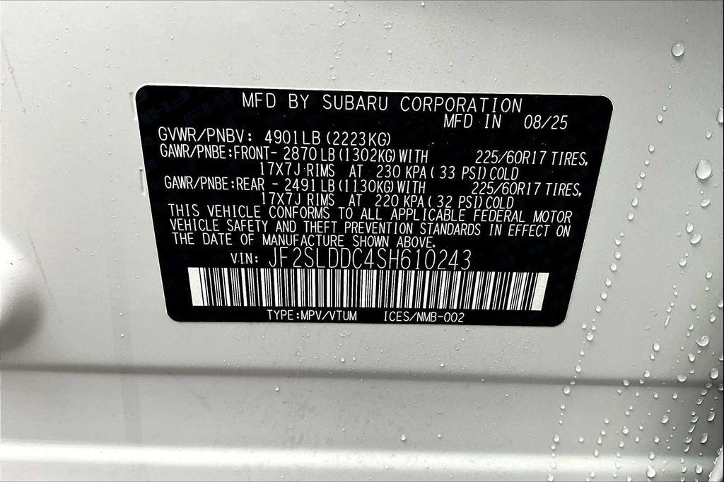 new 2025 Subaru Forester car, priced at $33,477