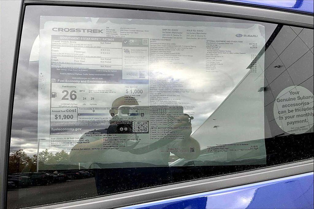 new 2026 Subaru Crosstrek car, priced at $40,160