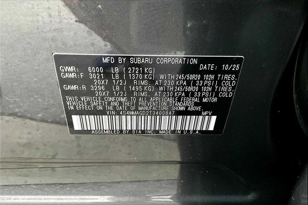 new 2026 Subaru Ascent car, priced at $50,196