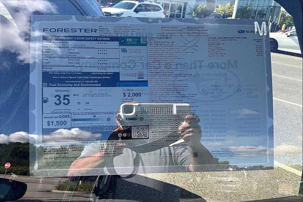 new 2025 Subaru Forester Hybrid car, priced at $36,034