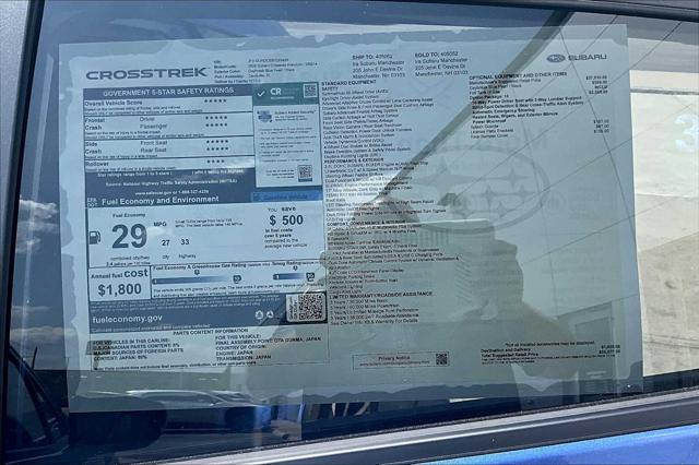 new 2025 Subaru Crosstrek car, priced at $30,431