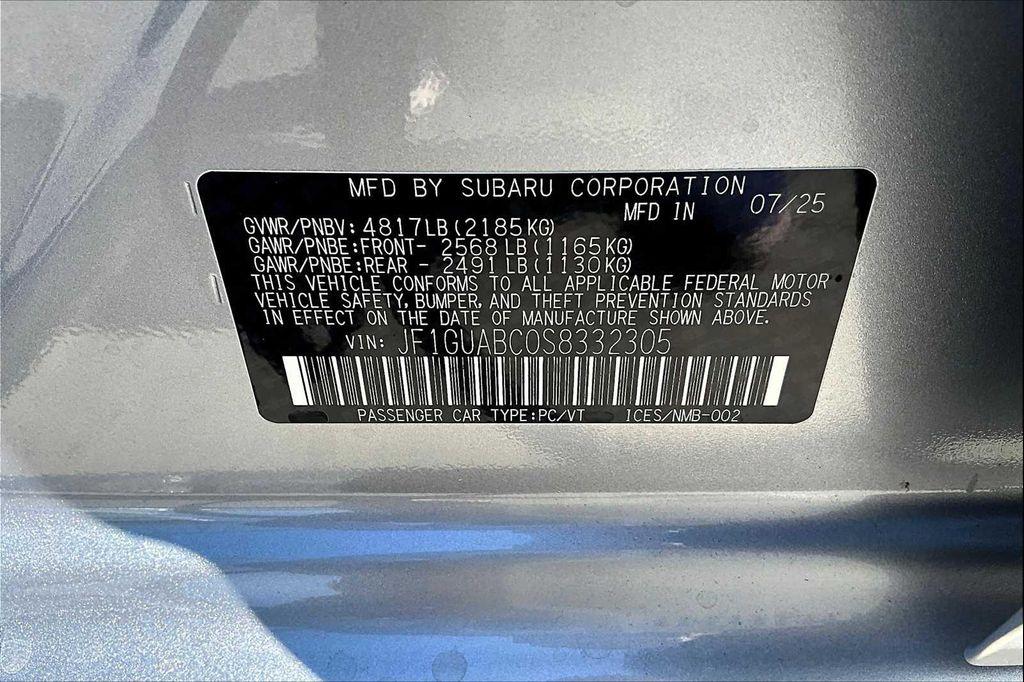 new 2025 Subaru Impreza car, priced at $23,967