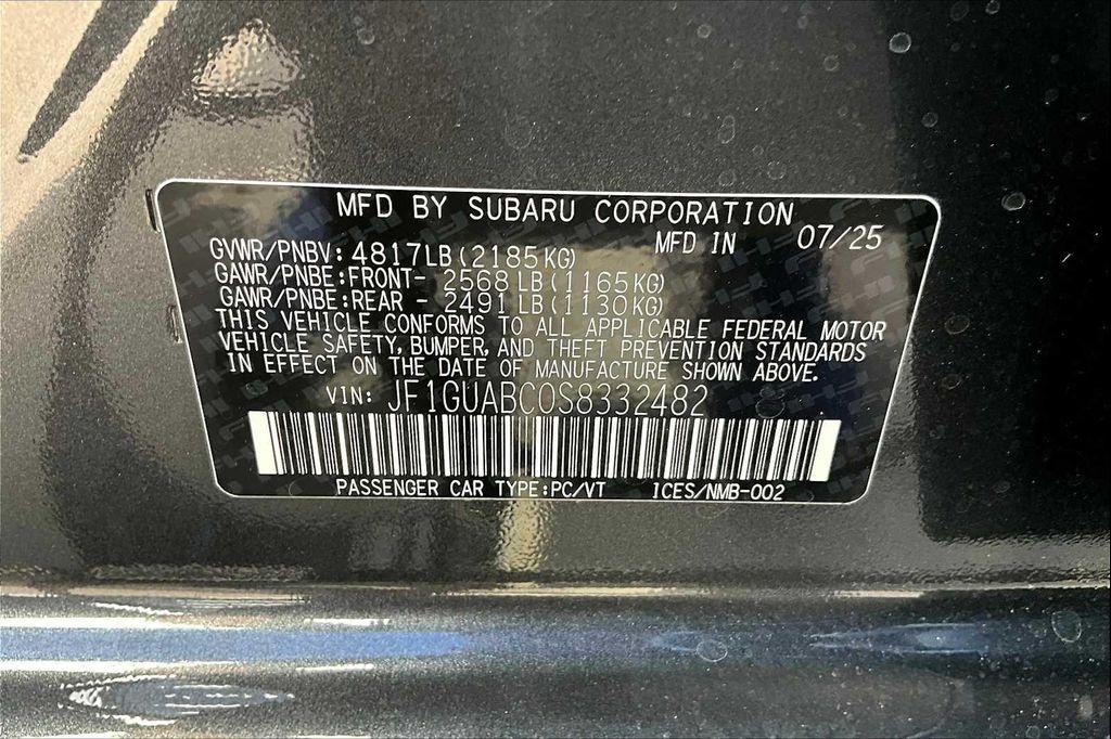 new 2025 Subaru Impreza car, priced at $23,967