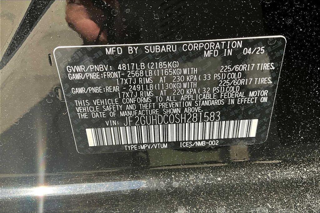 new 2025 Subaru Crosstrek car, priced at $29,306