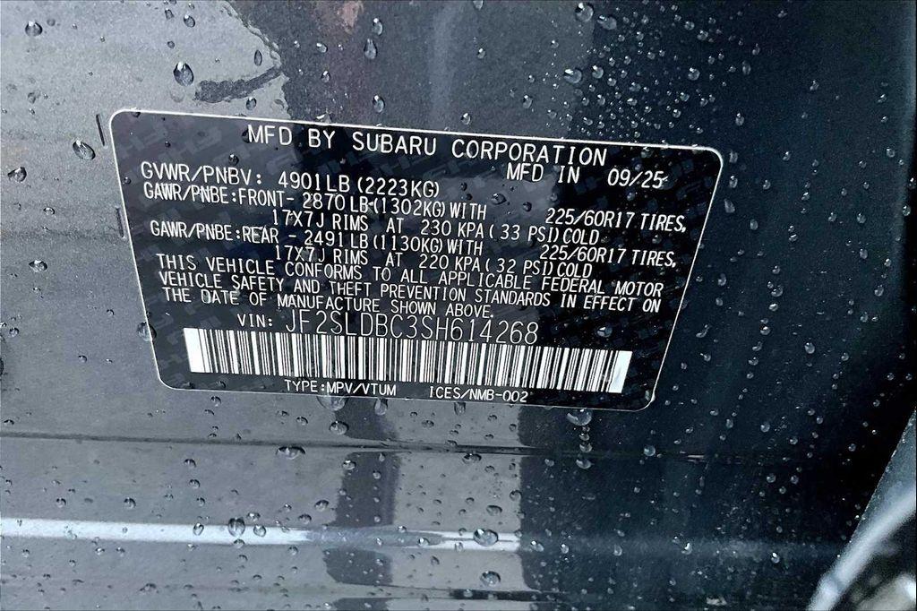 new 2025 Subaru Forester car, priced at $32,566