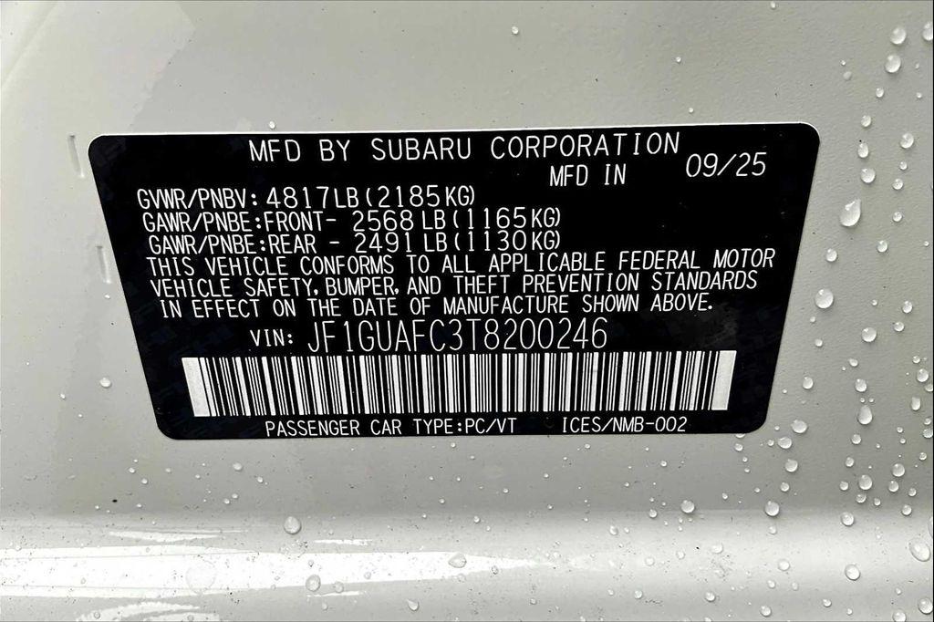 new 2026 Subaru Impreza car, priced at $28,478