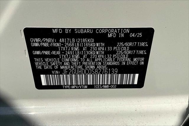 new 2025 Subaru Crosstrek car, priced at $30,688