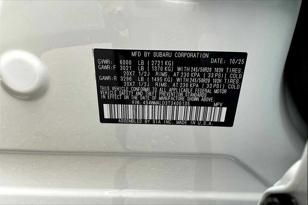 new 2026 Subaru Ascent car, priced at $54,306