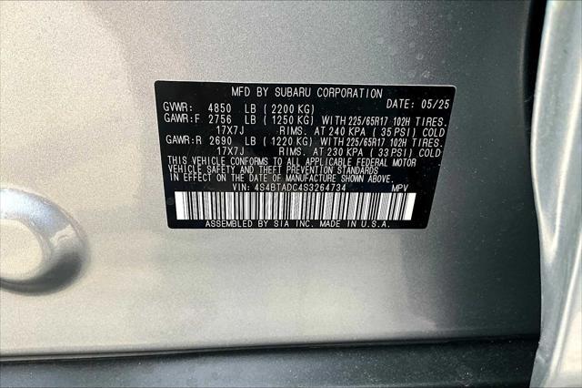new 2025 Subaru Outback car, priced at $34,291