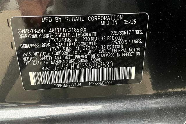 new 2025 Subaru Crosstrek car, priced at $30,260
