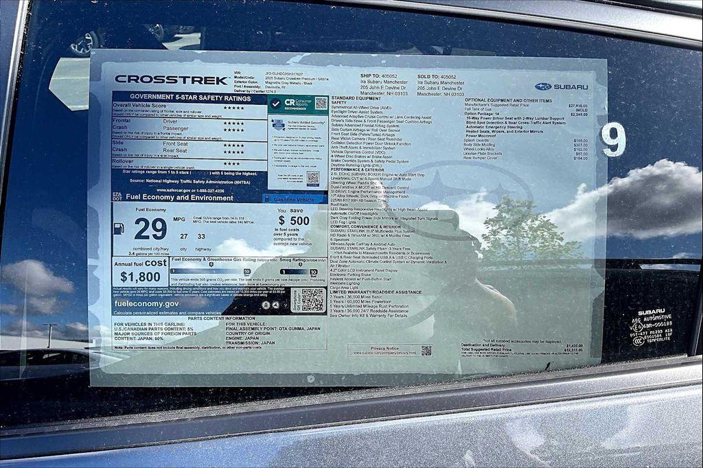 new 2025 Subaru Crosstrek car, priced at $28,843