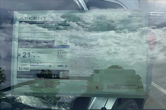 new 2025 Subaru Ascent car, priced at $50,152
