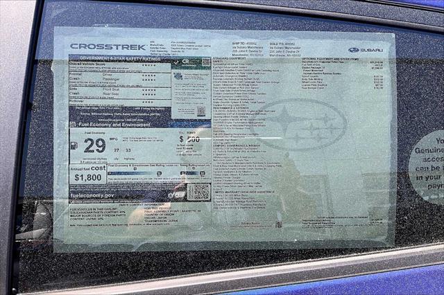 new 2025 Subaru Crosstrek car, priced at $35,536