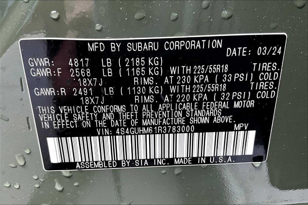 new 2024 Subaru Crosstrek car, priced at $31,861