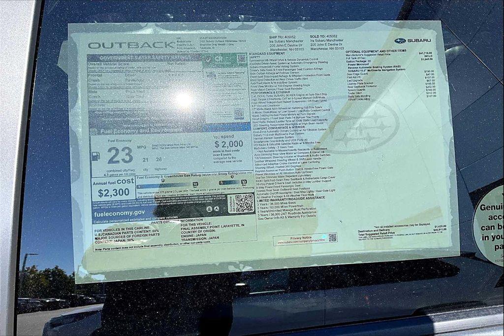 new 2025 Subaru Outback car, priced at $42,361